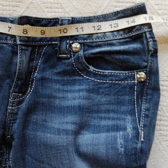Sz 27/34 Miss Me Buckle Studded Bootcut Jeans - Picture 6 of 8